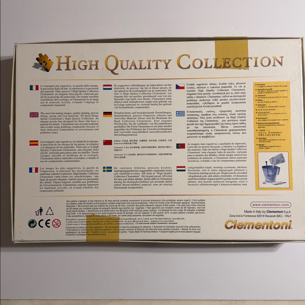 Vintage. CLEMENTONI. High Quality Collection Puzzle - 3000 Ps - Multicolor. NWOT - Picture 6 of 6